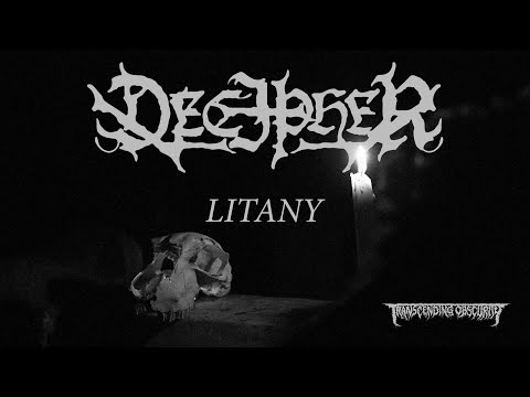 DECIPHER (Greece) - Litany OFFICIAL LYRIC VIDEO (Black Metal) Transcending Obscurity Records