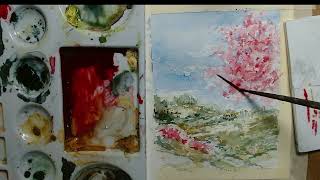 Watercolor Painting for Beginners: Cherry Blossom