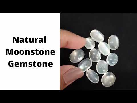 Natural Moonstone, Oval Shape Cabochon Gemstone For Jewelry