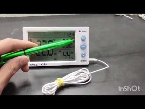 Treinamento de uso e manuseio do Termo-higrômetro Minipa modelo MT 241A