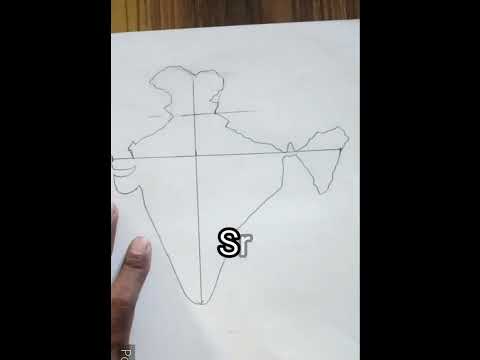 Easy to draw india map for children |How to draw india map for children  India map outline drawing ,