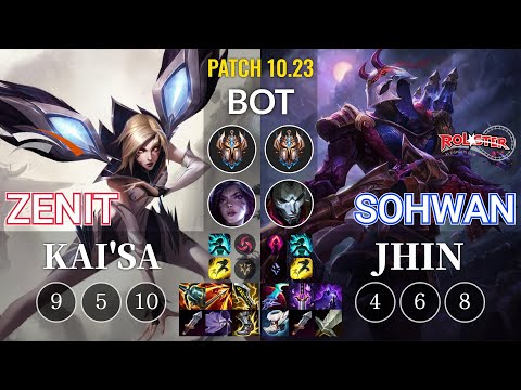 HLE Zenit Kai'Sa vs KT SoHwan Jhin Bot - KR Patch 10.23