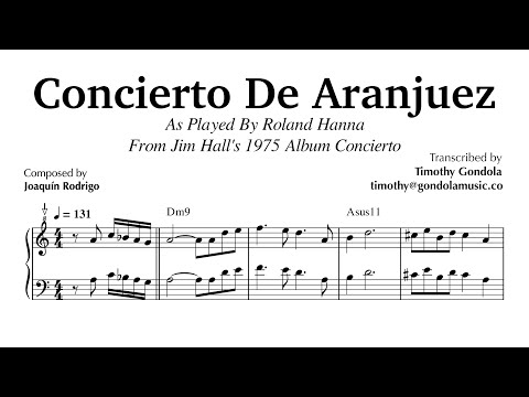 Roland Hanna plays Concierto de Aranjuez (Jim Hall)