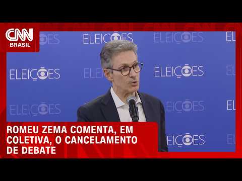 Romeu Zema comenta, em coletiva, o cancelamento de debate | CNN PRIME TIME
