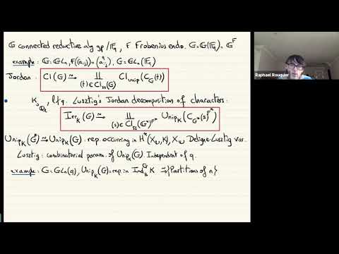 Finite groups as algebraic groups in non-defining characteristic - Raphaël Rouquier