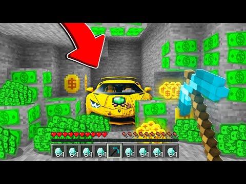 %100 YASAKLI PARA MADENİ BULUP MİLYARDER OLDUM - Minecraft