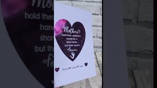 Zazzy Zebra - &quot;Mothers Hold Their Children&#39;s Hearts&quot; Foiled Print