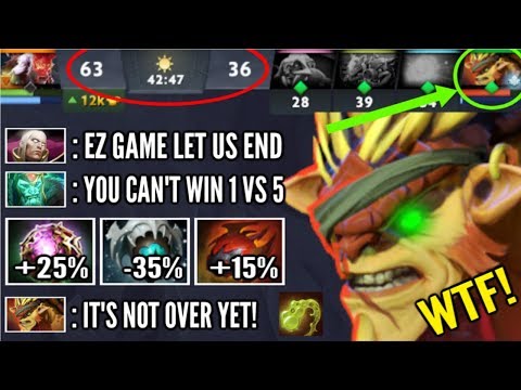 1v5 They Think its Over But, Forgot Bristleback Got Out of Control Most Epic Comeback WTF Dota 2