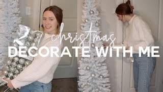 CHRISTMAS decorate with me 2021!! | neutral & minimal aesthetic bedroom decor