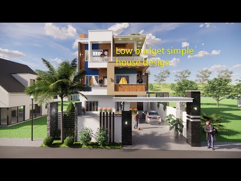 Small house design idea with 4 bed room | modern house design | low budget simple