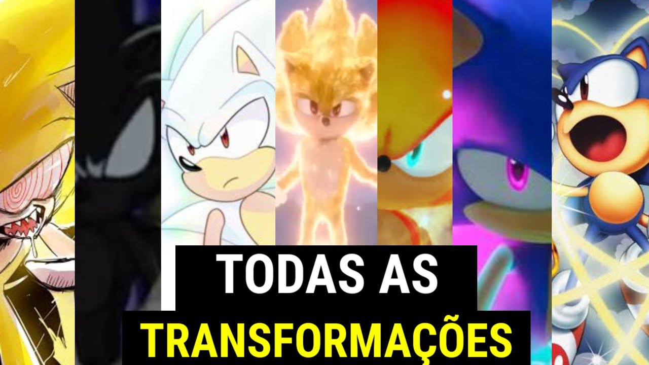 TODAS AS TRANSFORMAÇÕES DO SONIC! (1992-2023)