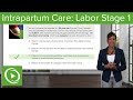 Intrapartum Care: Labor Stage 1 – Obstetrics | Lecturio