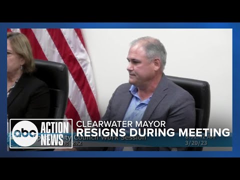WATCH : Clearwater mayor resigns abruptly during city council meeting