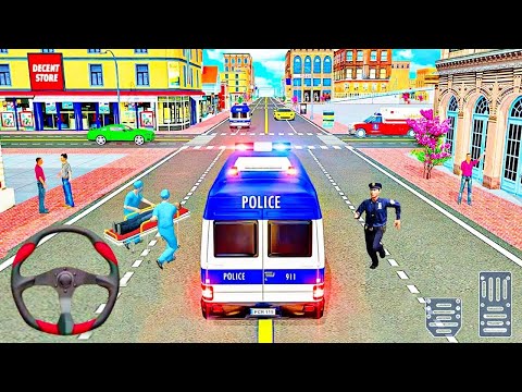 ✅Policeman Ambulance Van Driving - 911 Emergency Rescue Driving Simulator - Android Gameplay