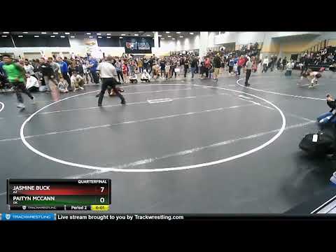 59-65 Lbs Quarterfinal - Paityn McCann, OK Vs Jasmine Buck, AZ Fa45