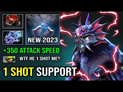 1 HIT SUPPORT +350 Attack Speed Slardar with Moon Shard Madness 100% Perma Stun Dota 2