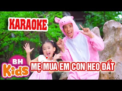 [KARAOKE] CON HEO ĐẤT ♫ Nhạc Karaoke Thiếu Nhi Cho Bé - Beat Chuẩn