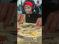 Chef removes fish bone for customer live