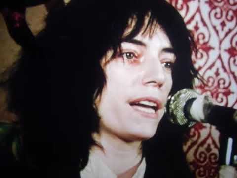 Patti Smith poetry in Bob Dylan concert music documentary Rolling Thunder Revue by Martin Scorsese