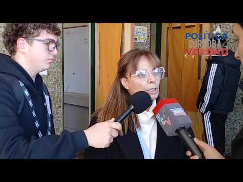 Marcos Juárez, votó Ana Claudia Elzaurdía