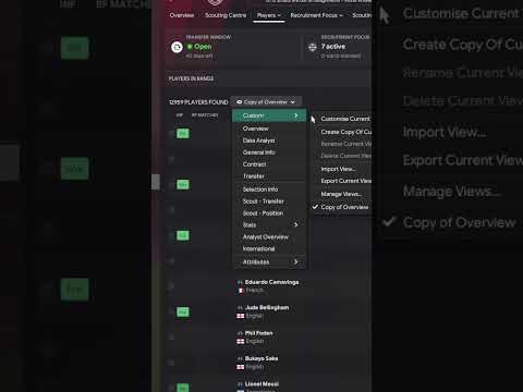 Самый простой способ найти WONDERKIDS в FM24 #fm24 #footballmanager