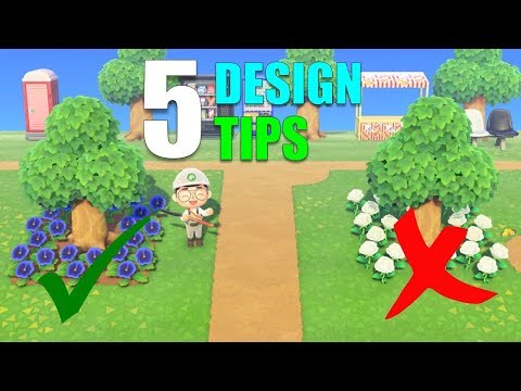 Part of a video titled 5 MORE Design Tips For YOUR Island | Animal Crossing New Horizons