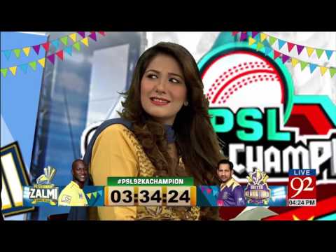 PSL Final Lahore: Super Transmission of 92News (Part-3) 05-03-2017 - 92NewsHDPlus