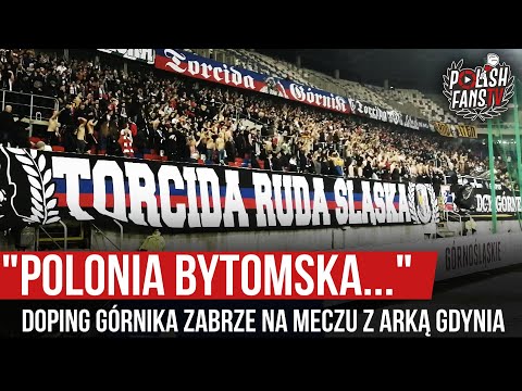 "POLONIA BYTOMSKA..." - doping Górnika Zabrze na meczu z Arką Gdynia (14.02.2020 r.)