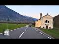 Relaxing Drive Through Old Villages Of Northern Italy Sunset On The Road