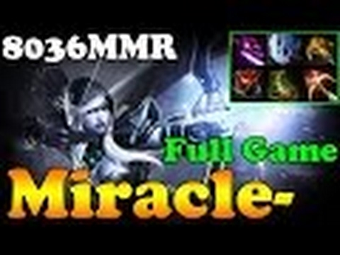 Dota 2   Miracle  8036MMR TOP 1 MMR IN THE WORLD Plays Drow Ranger   Full Game   Ranked Gameplay