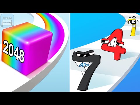 Jelly Run 2048 vs Merge Number | All Levels Gameplay | Android, iOS | MAX LEVEL | BEST MOBILE GAMES