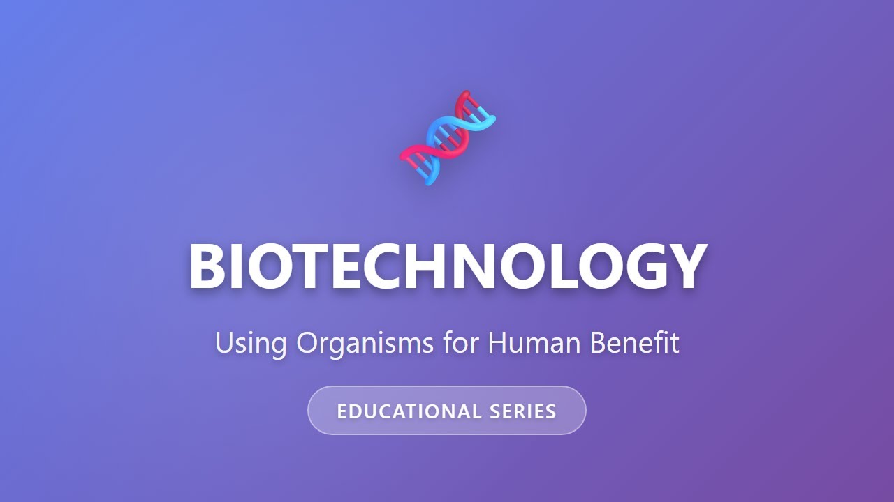 Biotechnology Explained: Using Organisms for Human Benefit | Introduction to Biotech