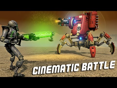 NECRONS vs ADEPTUS MECHANICUS - Warhammer 40k Epic Battle (4K)