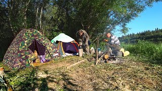 Поход и рыбалка в тайге