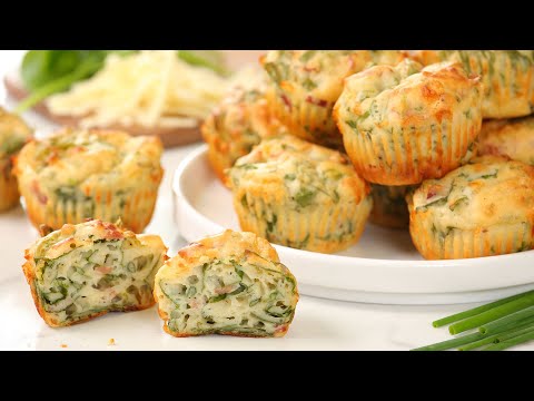 Bacon Cheddar Breakfast Muffins | Easy Make Ahead Breakfast Recipe