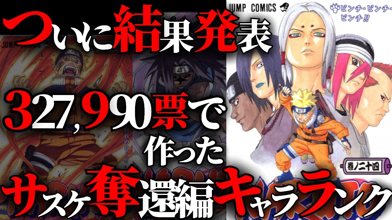 【最強は誰だ…！？】全キャラ登場！ファンが選ぶ、サスケ奪還編キャラランキングTOP15、ついに完結…！【NARUTO/ナルト解説・考察】