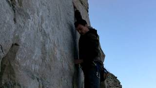 preview picture of video 'Post-Coital Snooze crux section, 6a, Winspit, Dorset'