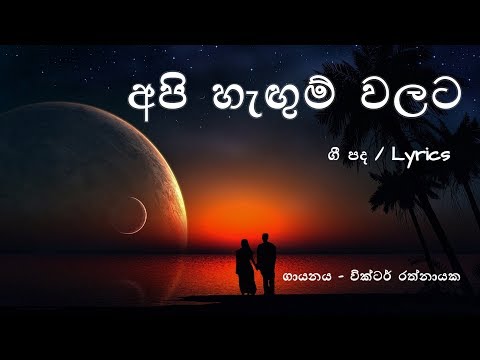 Api Hangum Walata (Lyrics) අපි හැඟුම් වලට - Victor Rathnayake
