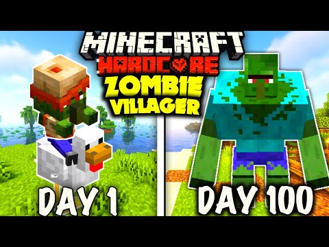 RaHul iS liT - I Survived 100 Days as ZOMBIE🧟‍♂️ VILLAGER in Hardcore Minecraft (hindi)