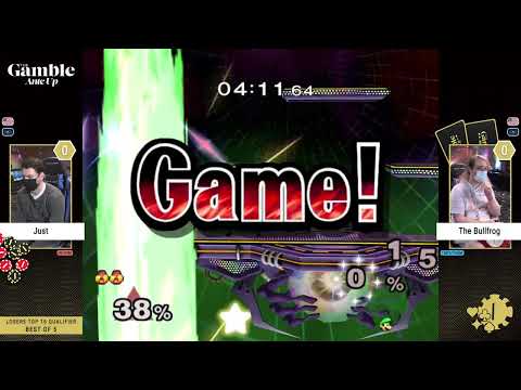 The Gamble: Ante Up - Just (Sheik) vs The Bullfrog (Luigi) - Melee Pools