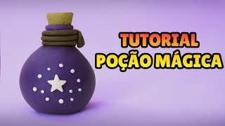 🔴 FAÇA uma POÇÃO MÁGICA Miniatura - Tutorial Fácil Biscuit, Pasta Americana, Clay, Plastilina - DIY