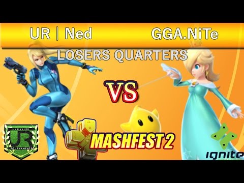 Mashfest 2 Singles  LOSERS QUARTERS - UR | Ned (Zero Suit Samus) vs GGA.NiTe (Rosalina)