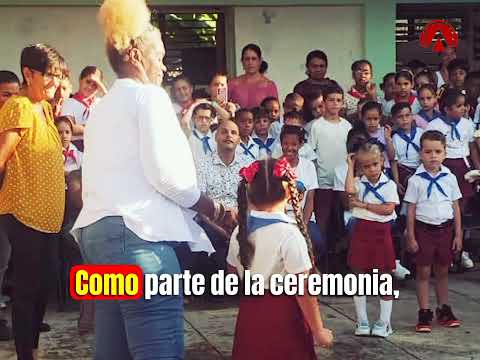  Se realizó en escuela primaria de Guanajay, Acto municipal de ingreso a la OPJM. 
