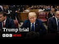 Donald Trump hush money trial hears opening statements | BBC News