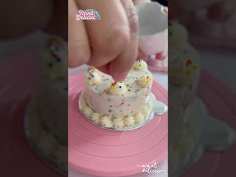 PASTEL MINIATURA de Sprinkles es Ideal para celebrar a un BEBE 🧁Tiny cake #shorts