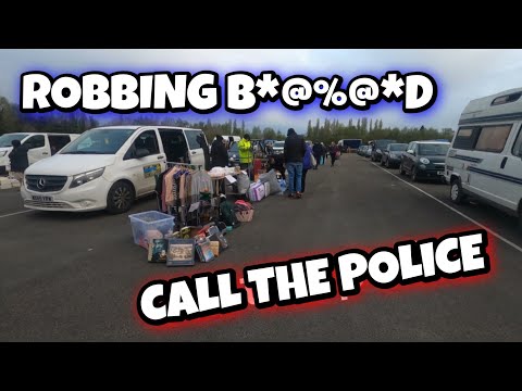 Bowlee carboot sale POLICE almost called on THIEF CAUGHT IN THE ACT