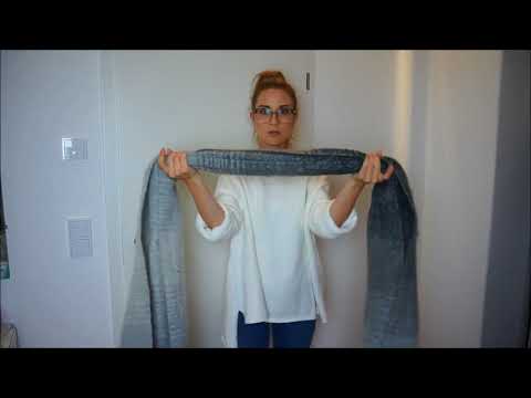 Schal binden leicht gemacht mit Blackout - für Damen