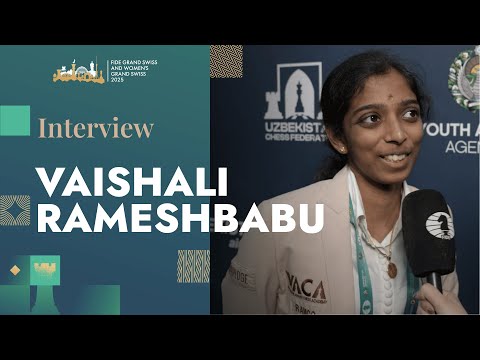Interview mit Vaishali Rameshbabu 🇮🇳 | Runde 10 | FIDE Grand Swiss 2025