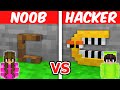 Minecraft NOOB vs PRO TINY ALPHABET LORE Build Challenge