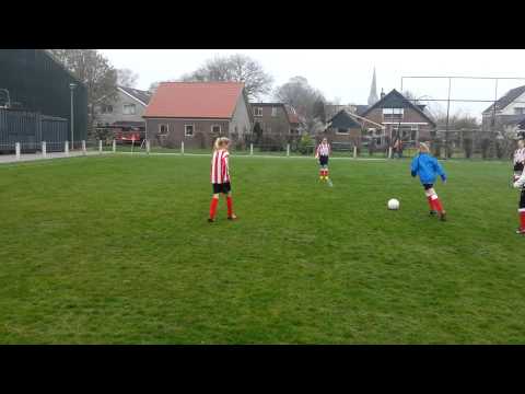 Warming up Spartanen Me1 uit tegen VVS